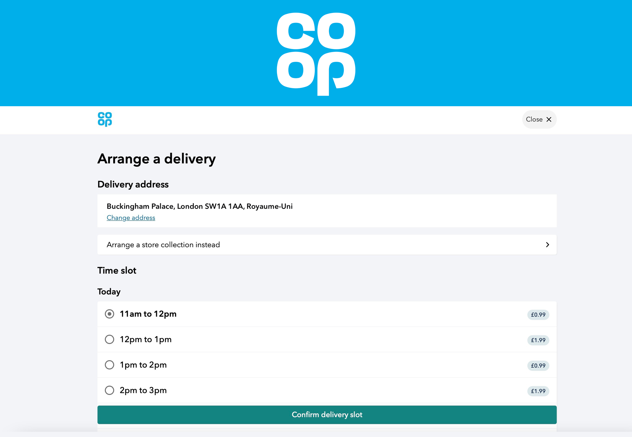 Coop screen