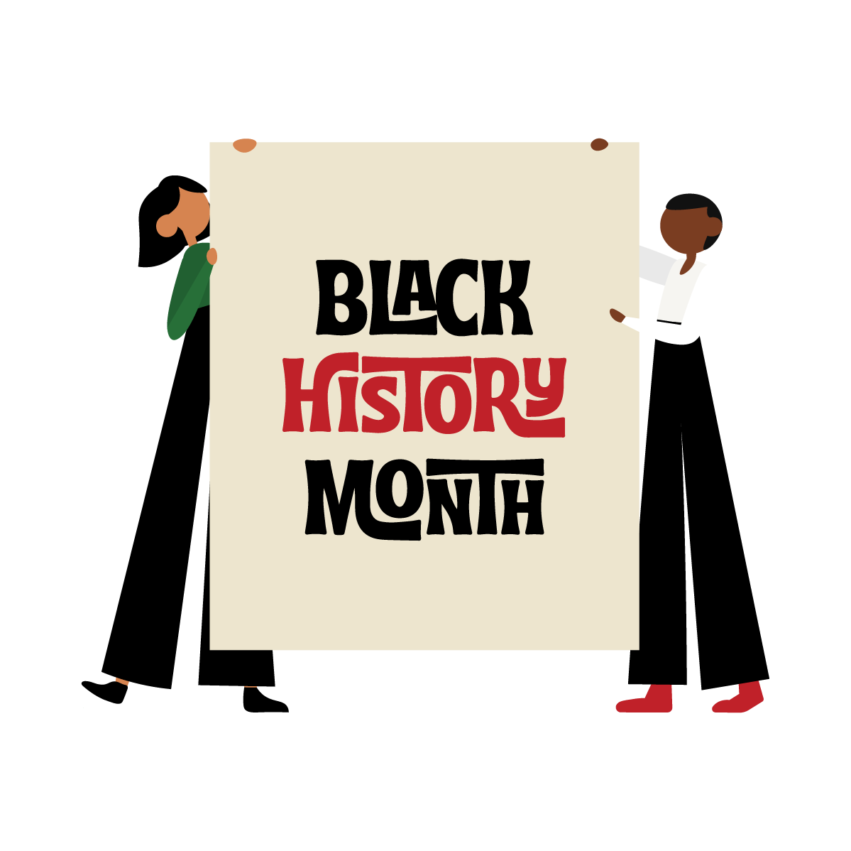 Illustration of Black History Month 